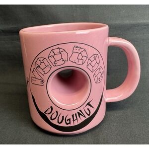 Voodoo Doughnut Donut Shop The Magic is in the Hole Pink Coffee Mug Cup Souvenir